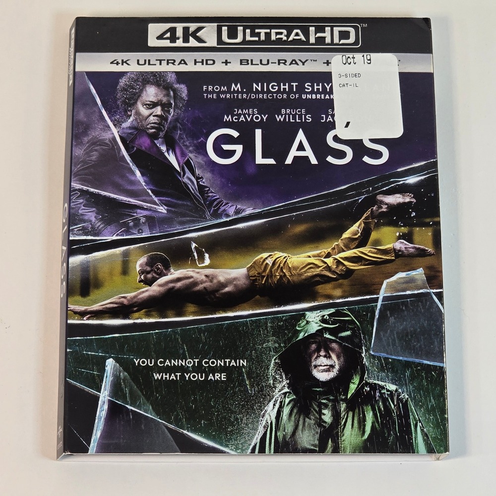 Glass 4K Ultra HD Blu-ray M. Night Shyamalan Samuel‎ L. Jackson Movie Film